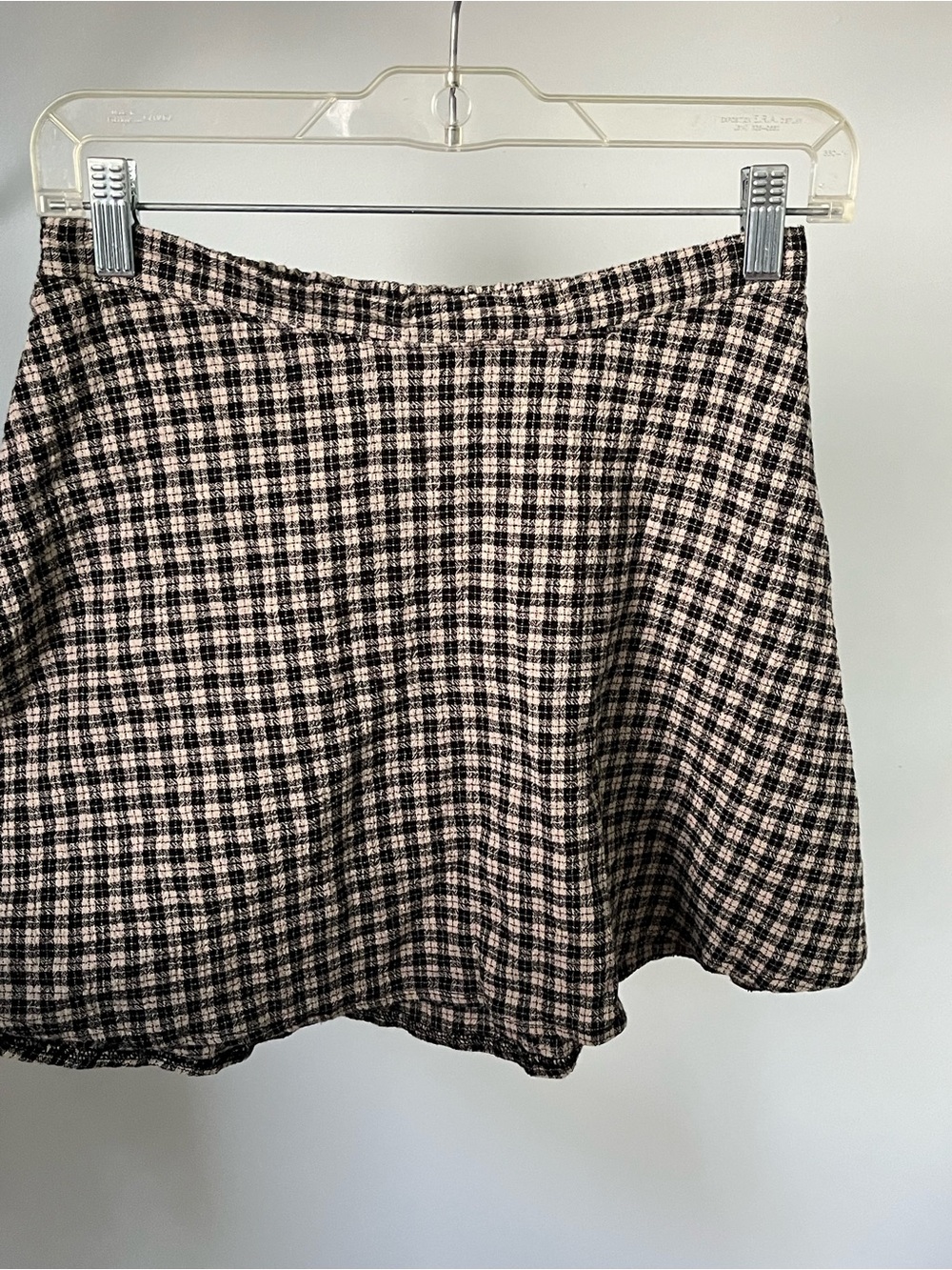 Y2K Grunge Garage Gingham Mini Skater Skirt Size S